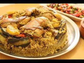 عمل المقلوبة بالدجاج