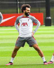 محمد صلاح يعود لتدريبات ليفربول.....