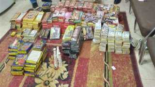 ضبط ألعاب نارية وشماريخ خلال...
