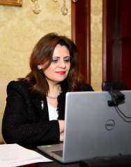 وزيرة الهجرة تعقد اجتماعا بالفيديو...