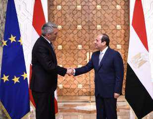 الرئيس السيسى يستقبل مستشار النمسا...