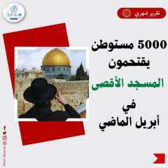 أكثر من خمسة آلاف مستوطن...