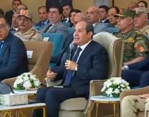 بالفيديو.. السيسي: نستهدف زراعة 700...