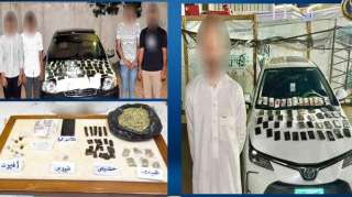 ضبط كميات من المواد المخدرة...