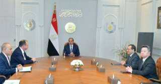 الرئيس السيسى يستقبل الرئيس التنفيذى...