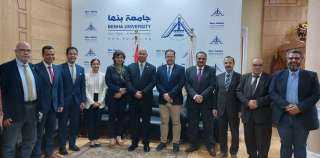 رئيس جامعة بنها يستقبل وفدا...