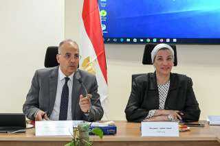 وزيرا الرى والبيئة يناقشان جهود...