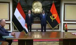 الرئيس السيسى ونظيره الأنجولى يشهدان...