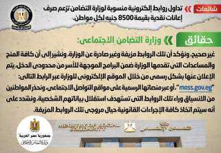 الحكومة تنفى صرف إعانات نقدية...