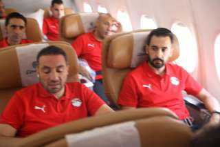 منتخب مصر يغادر مطار مراكش.....
