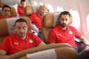 منتخب مصر يغادر مطار مراكش.....