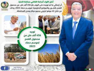 شون وصوامع المنيا تستقبل 456...