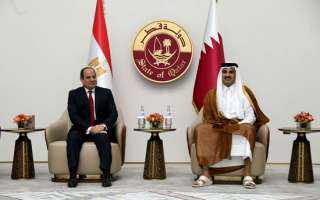 أمير قطر يهنئ الرئيس السيسي...