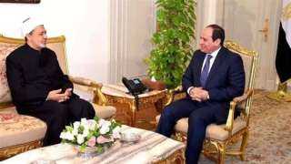 شيخ الأزهر يهنئ الرئيس السيسي...