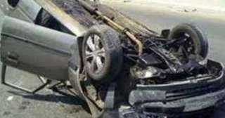 إصابة 9 أشخاص فى حادث...