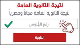 بالاسم ورقم الجلوس الآن نتيجة...