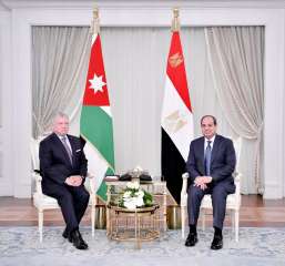 الرئيس السيسى وعاهل الأردن يعقدان...