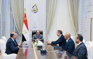 الرئيس السيسي يستقبل الرئيس التنفيذي...