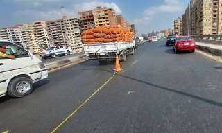 هبوط جزئي في كوبري بنها