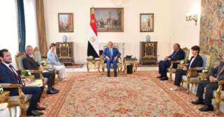 الرئيس السيسي يستقبل وزيرة خارجية...