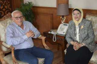 محافظ بورسعيد يستقبل رئيس فرع...