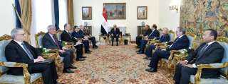 الرئيس السيسى يستقبل أمين مجلس...