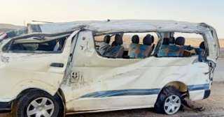 إصابة 22 شخصا فى حادث...