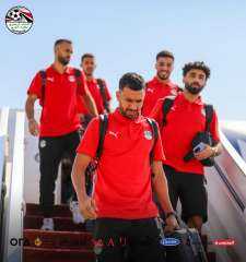 وصول بعثة منتخب مصر إلى...
