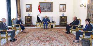 الرئيس السيسى يستقبل وزيرة خارجية...