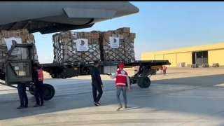 مطار العريش يستقبل طائرة مساعدات...