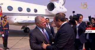 الرئيس السيسي يستقبل العاهل الأردنى...