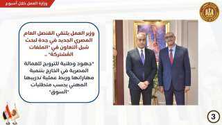 بالإنفوجراف..وزارة العمل في 7 أيام