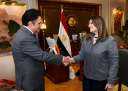 وزيرة الهجرة تستقبل السفير المصري...
