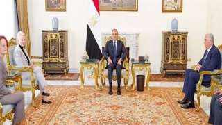 الرئيس السيسي يستقبل المديرة التنفيذية...