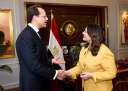 وزيرة الهجرة تستقبل سفير مصر...