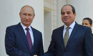 السيسي وبوتين يبحثان مستجدات الأوضاع...