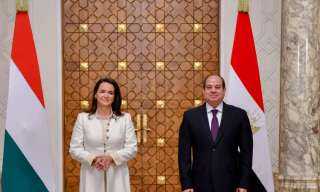 السيسي ورئيسة المجر يبحثان التعاون...