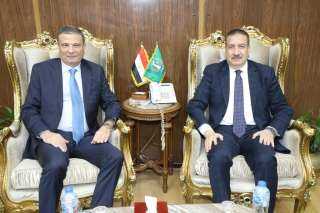 محافظ المنوفية يستقبل رئيس البنك...