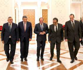 الرئيس السيسى يستقبل السادة المرشحين...