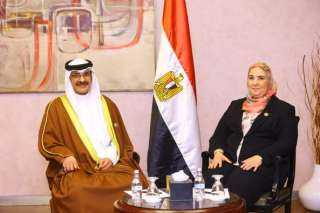 وزيرة التضامن الاجتماعي تلتقي وزير...