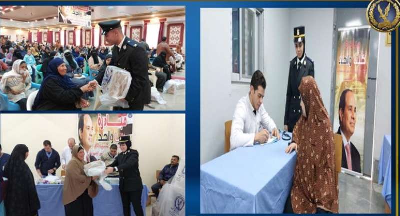 وزارة الداخلية توجه قافلة إنسانية وطبية بنطاق محافظة الفيوم