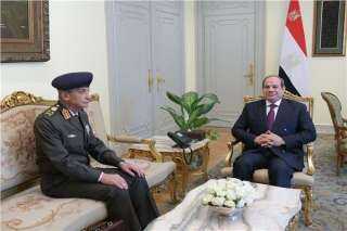 الرئيس السيسي يستقبل الفريق أول...