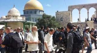 عشرات المستوطنين يقتحمون باحات المسجد...