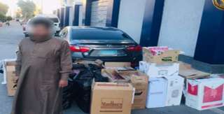 ضبط 12500 عبوة سجائر مهربة...