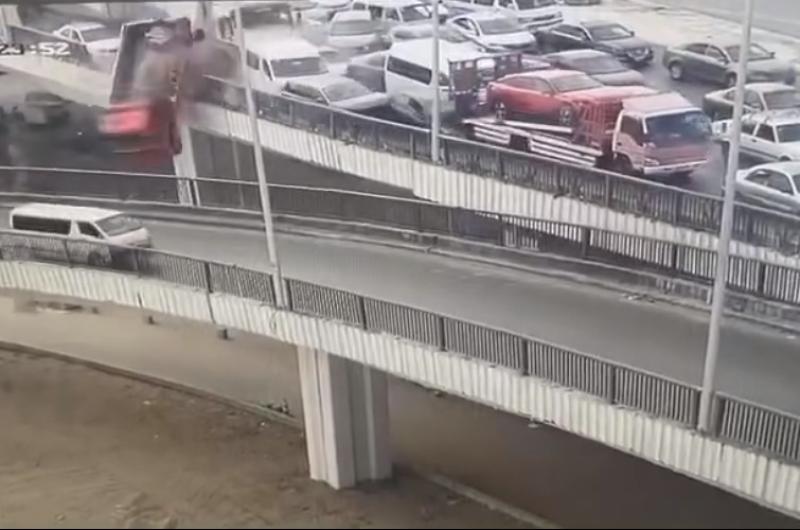 السرعة الزائدة لسائق التريلا وراء دهس السيارات على الدائرى