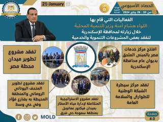 نشرة الحصاد الأسبوعي لرصد أنشطة...