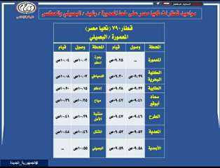 إيقاف حركة القطارات بين محطتي...