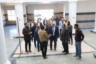 الزملوط يتابع التشطيبات النهائية بمقر...
