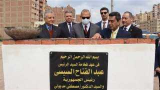 محافظ القليوبية يضع حجر أساس...