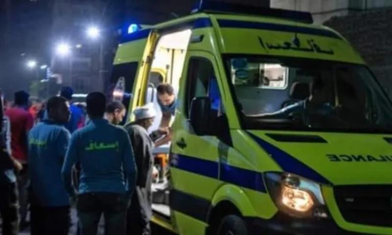 حادث انقلاب سيارة ميكروباص